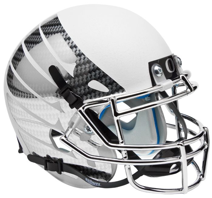 Oregon Ducks Mini XP Authentic Helmet Schutt <B>White Vapor</B>