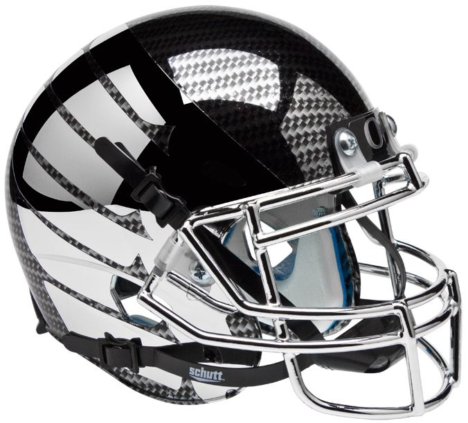 Oregon Ducks Mini XP Authentic Helmet Schutt <B>Smoke AquaTech Wing</B>