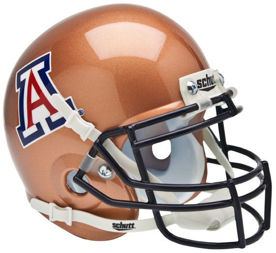 Arizona Wildcats Mini XP Authentic Helmet Schutt <B>Copper</B>