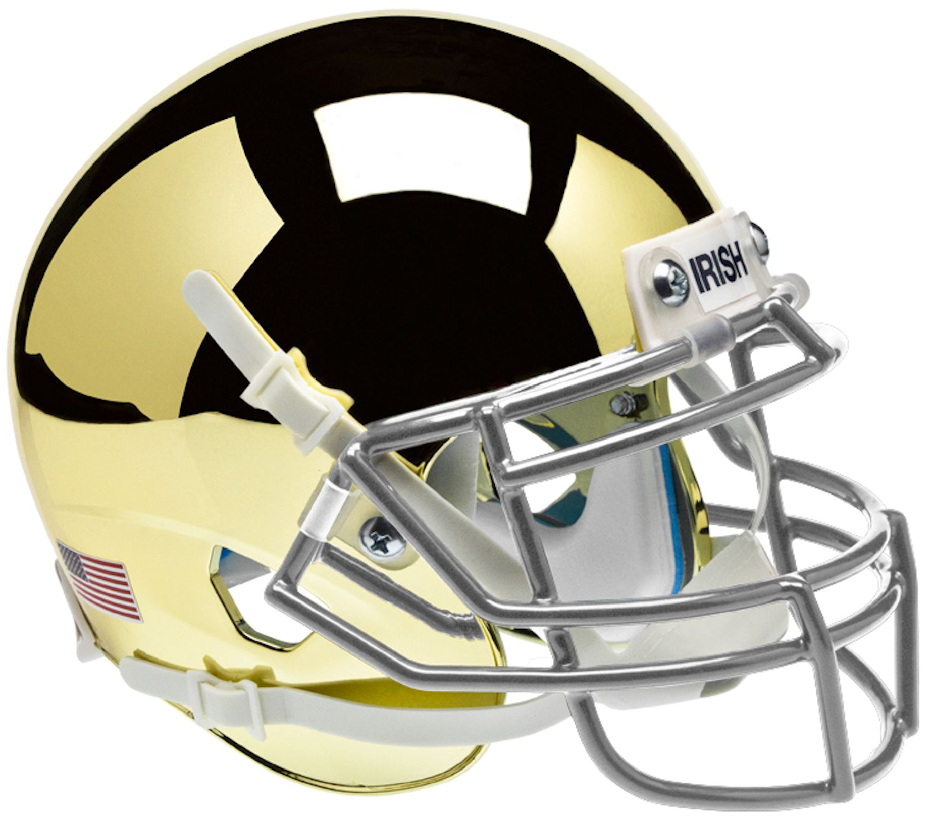 Notre Dame Fighting Irish Mini Authentic Helmet Schutt <B>Gold</B>