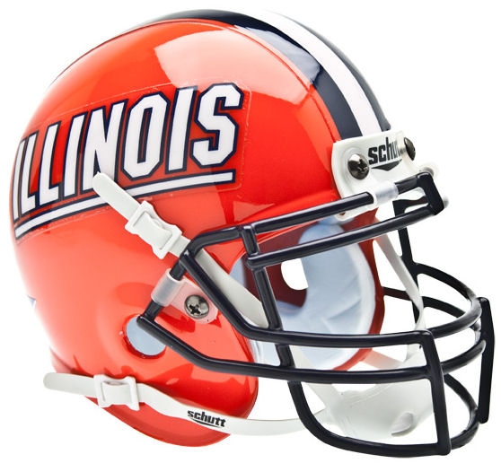 Illinois Fighting Illini Mini XP Authentic Helmet Schutt