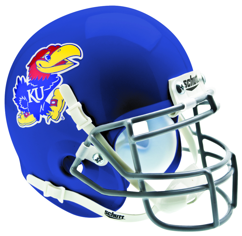 Kansas Jayhawks Mini XP Authentic Helmet Schutt