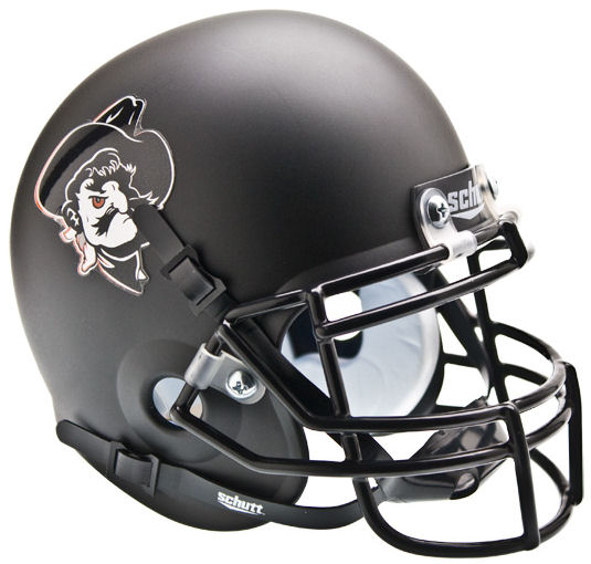 Oklahoma State Cowboys Mini XP Authentic Helmet Schutt <B>Pistol Pete Matte Black</B>