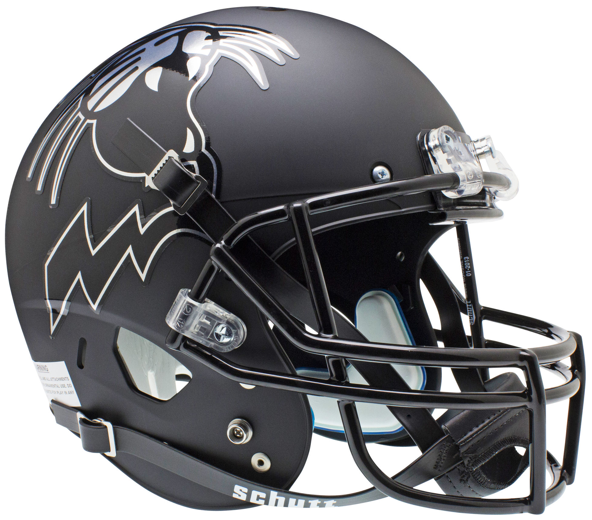 Northwestern Wildcats Full XP Replica Football Helmet Schutt <B>Matte Growling Wildcat</B>