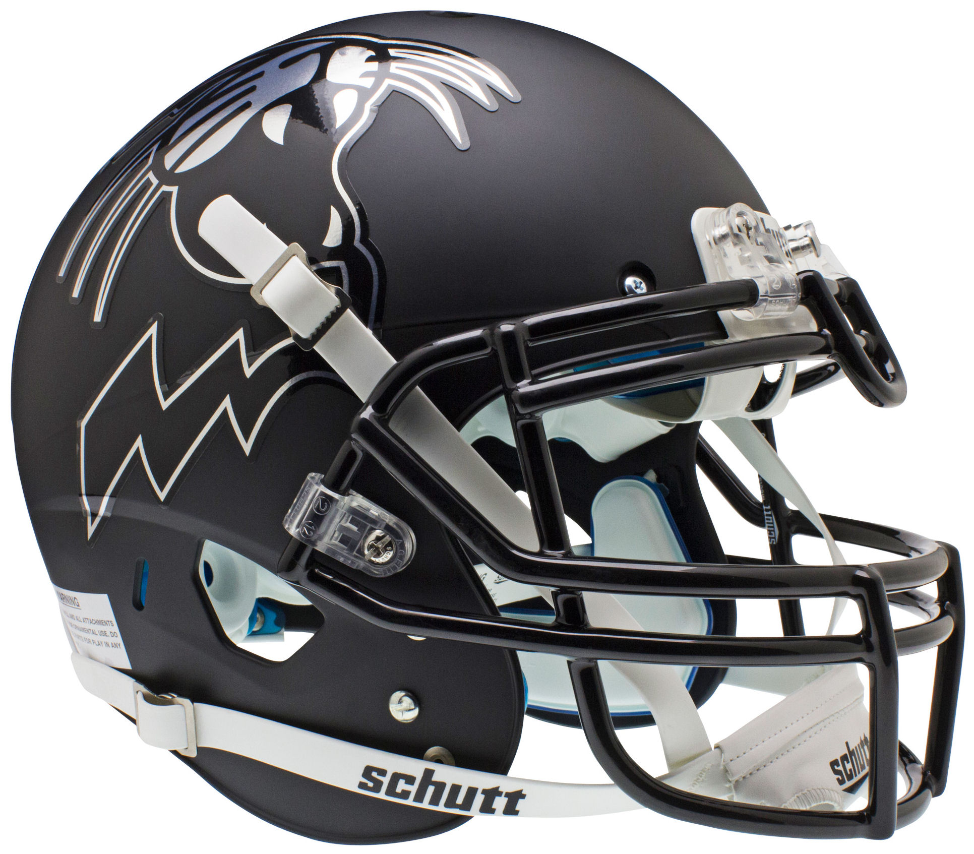 Northwestern Wildcats Authentic College XP Football Helmet Schutt <B>Matte Growling Wildcat</B>