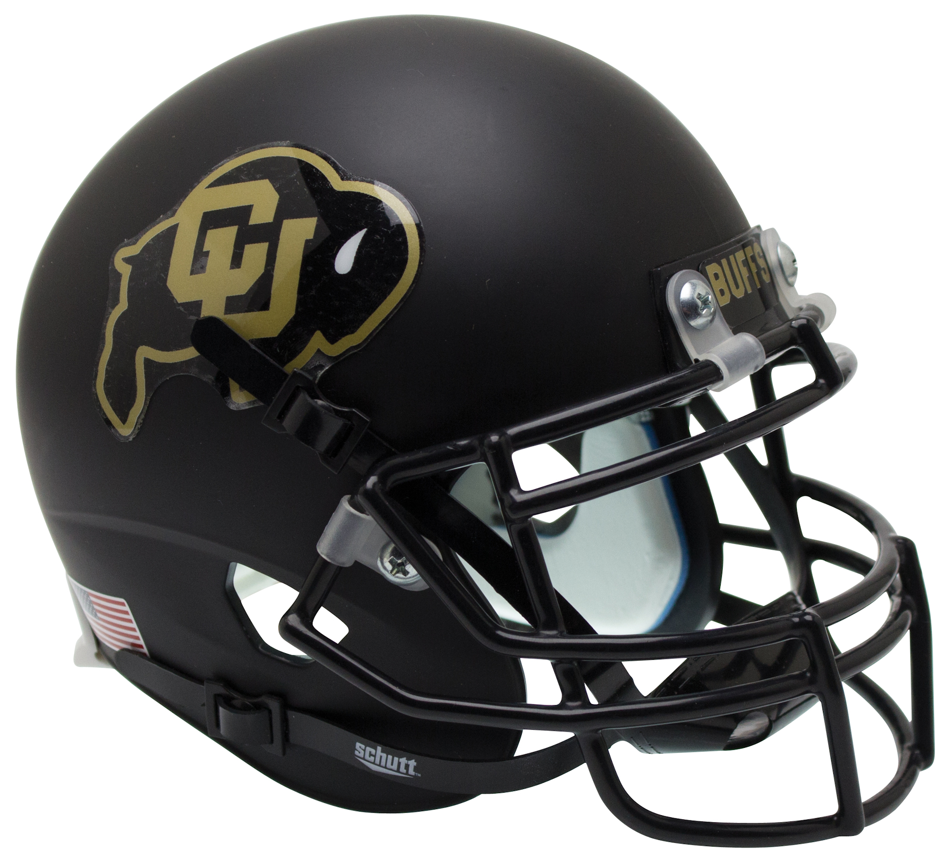 Colorado Buffaloes Mini XP Authentic Helmet Schutt <B>Black</B>
