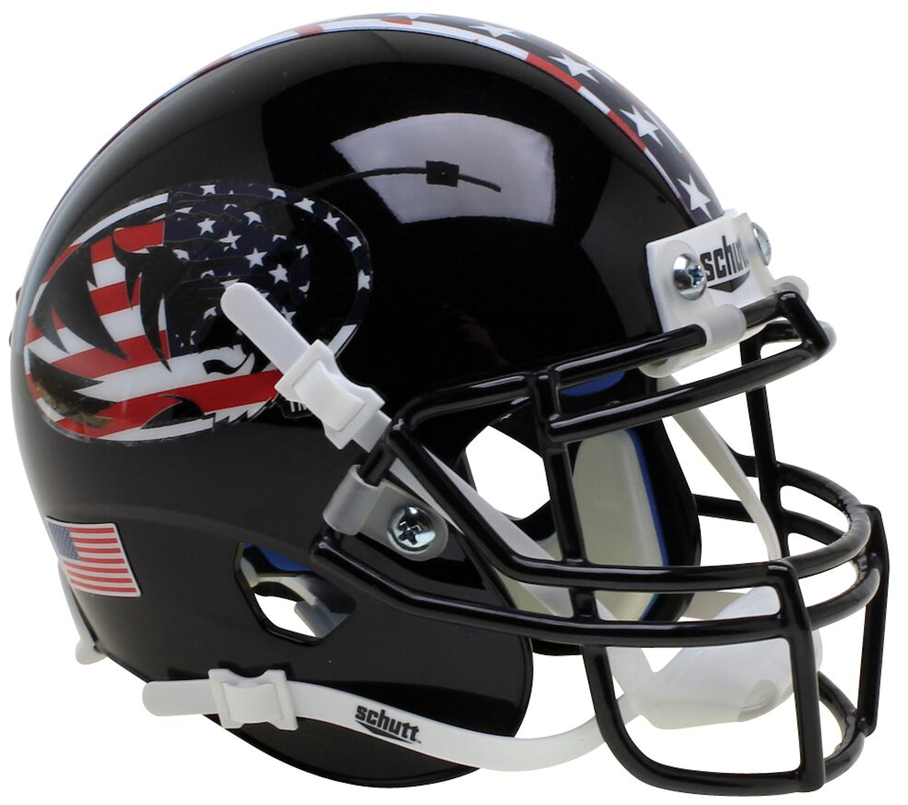 Missouri Tigers Authentic College XP Football Helmet Schutt <B>Black Patriot Tiger</B>