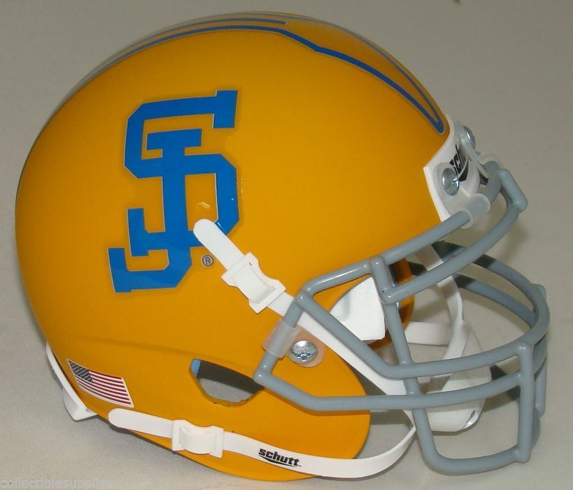 San Jose State Spartans Authentic College XP Football Helmet Schutt <B>Yellow</B>
