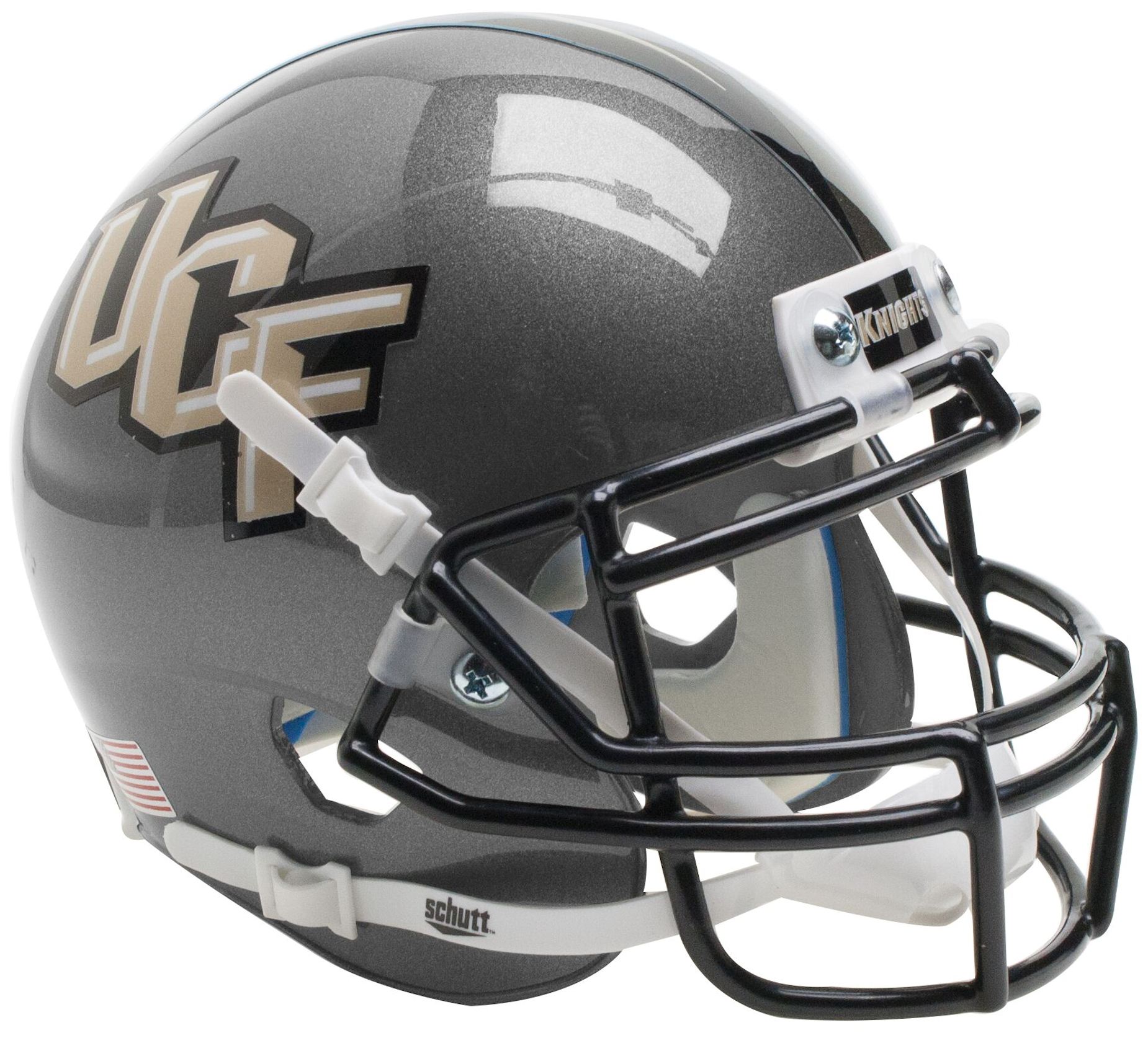 Central Florida Golden Knights Authentic College XP Football Helmet Schutt <B>Pewter</B>