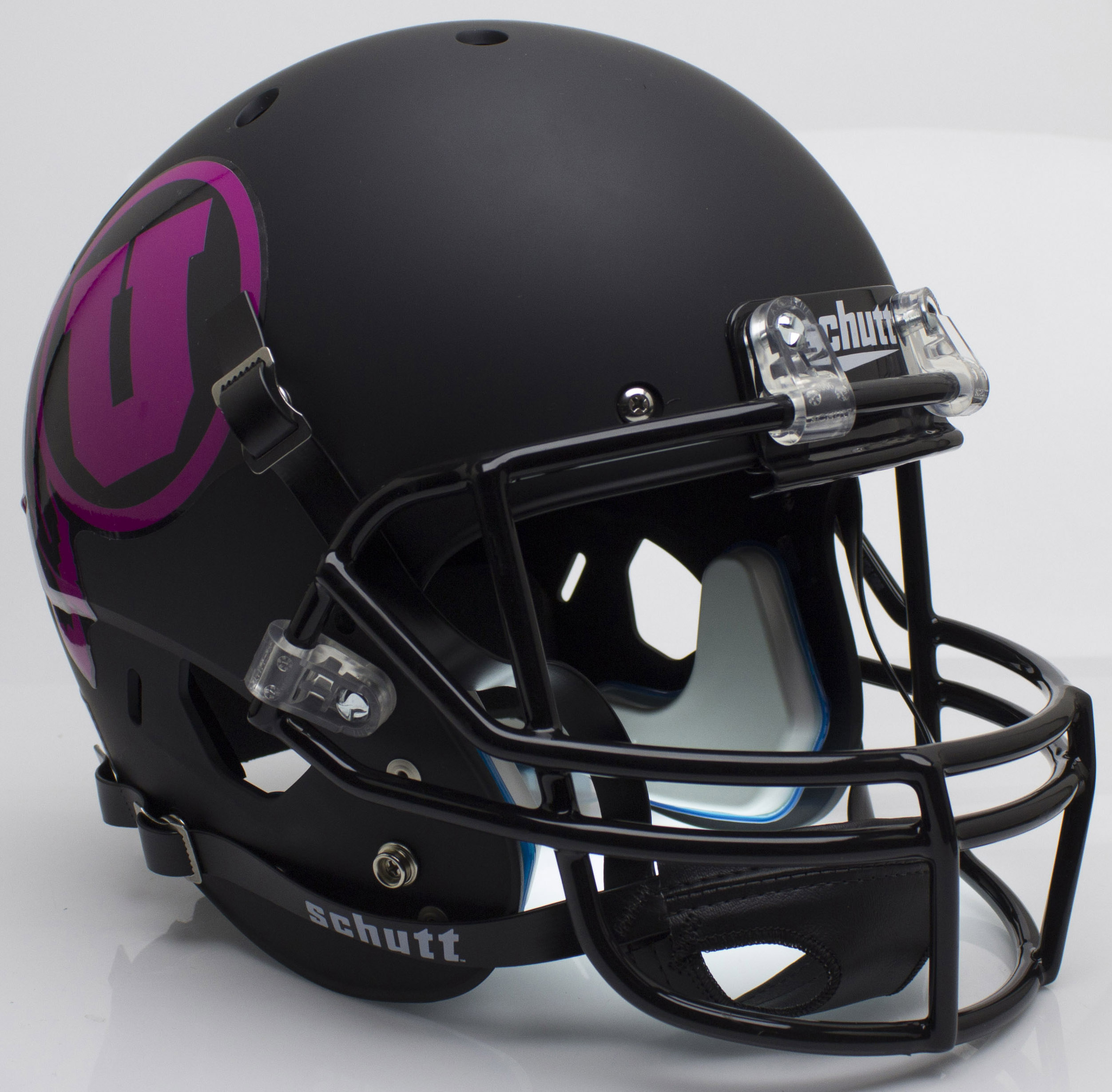 Utah Utes Full XP Replica Football Helmet Schutt <B>Pink<B>