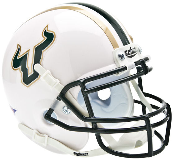 South Florida Bulls Mini XP Authentic Helmet Schutt <B>White</B>