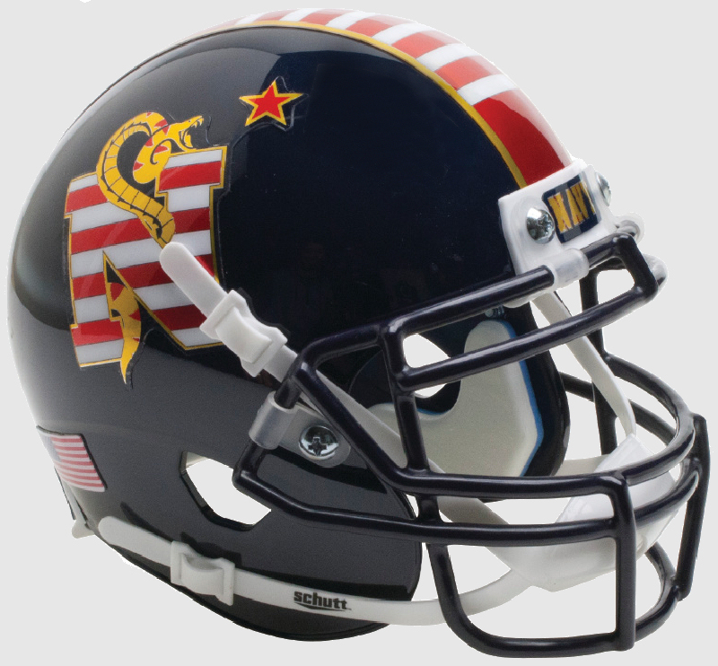 Navy Midshipmen Mini XP Authentic Helmet Schutt <B>Dont Tread On Me</B>