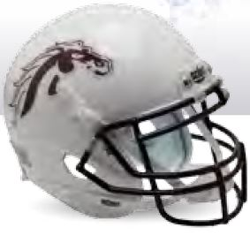 Western Michigan Broncos Full XP Replica Football Helmet Schutt <B>White</B>