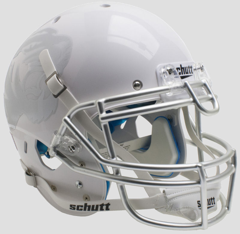Missouri Tigers Authentic College XP Football Helmet Schutt <B>White with Metallic Silver Mask</B>