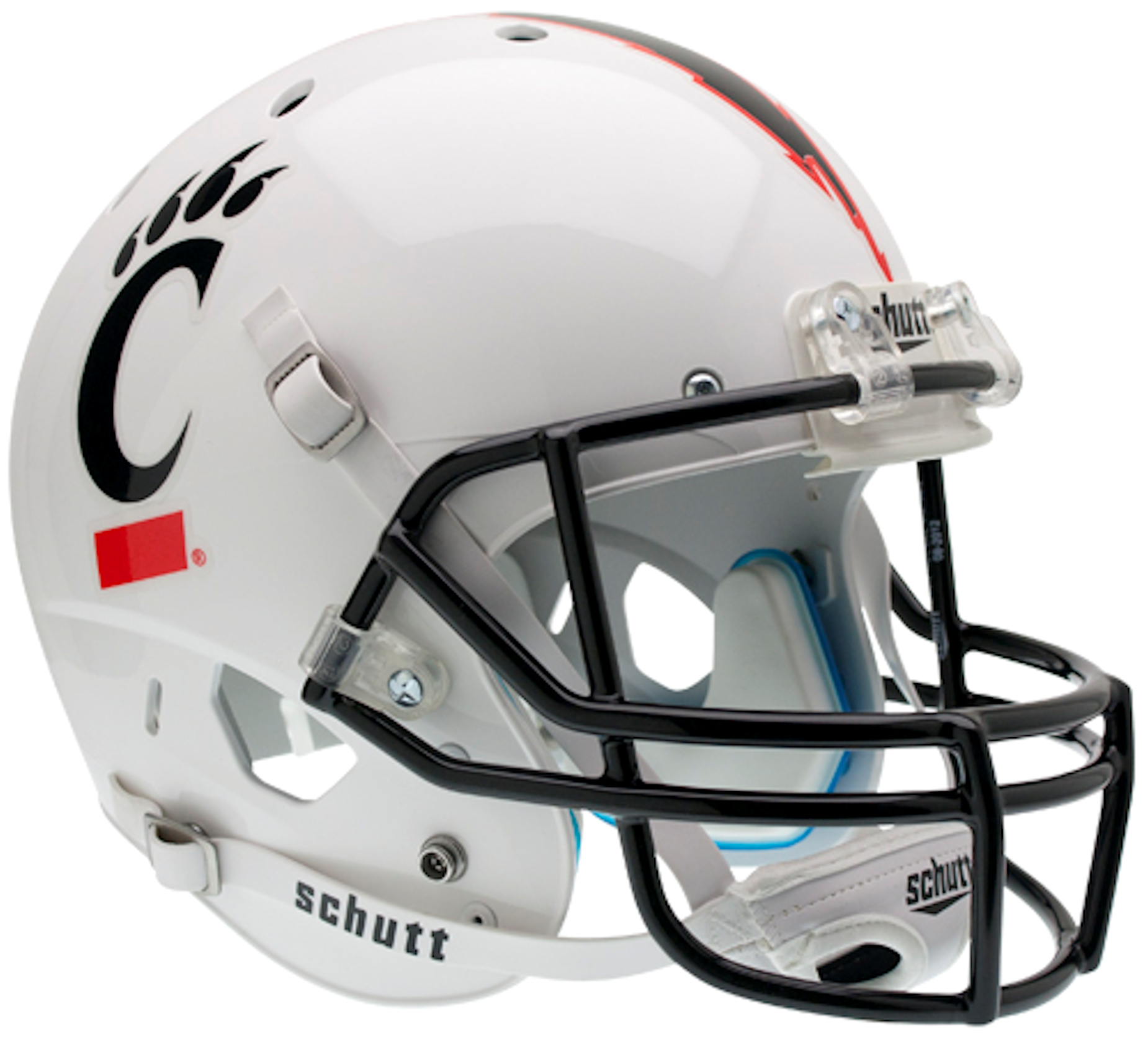 Cincinnati Bearcats Full XP Replica Football Helmet Schutt <B>White</B>