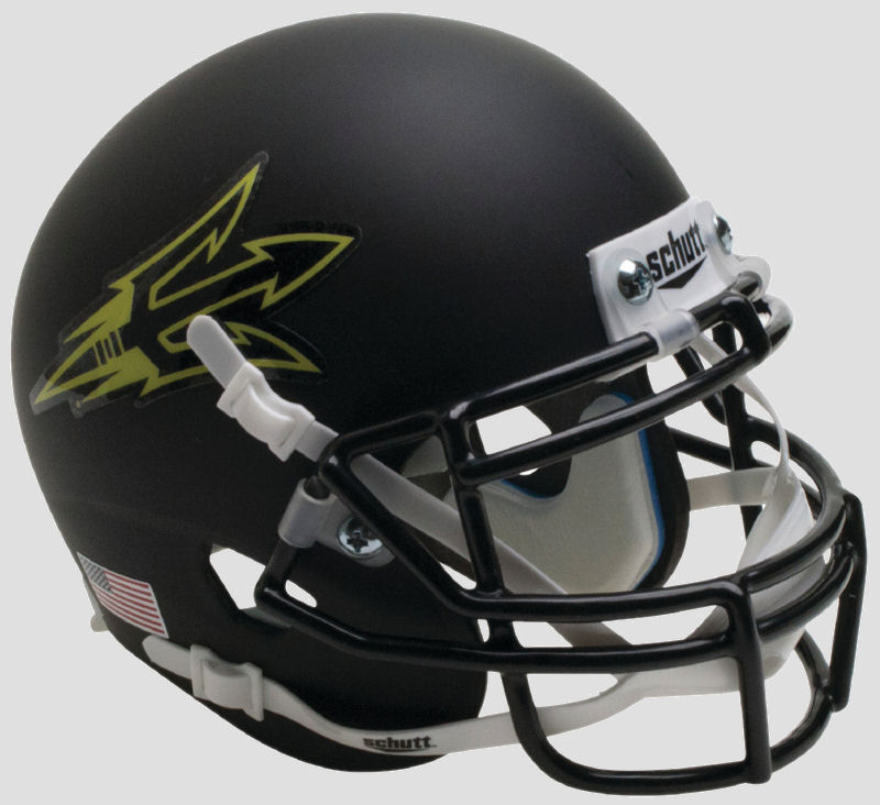 Arizona State Sun Devils Authentic College XP Football Helmet Schutt <B>Matte Black Small Pitchfork</B>