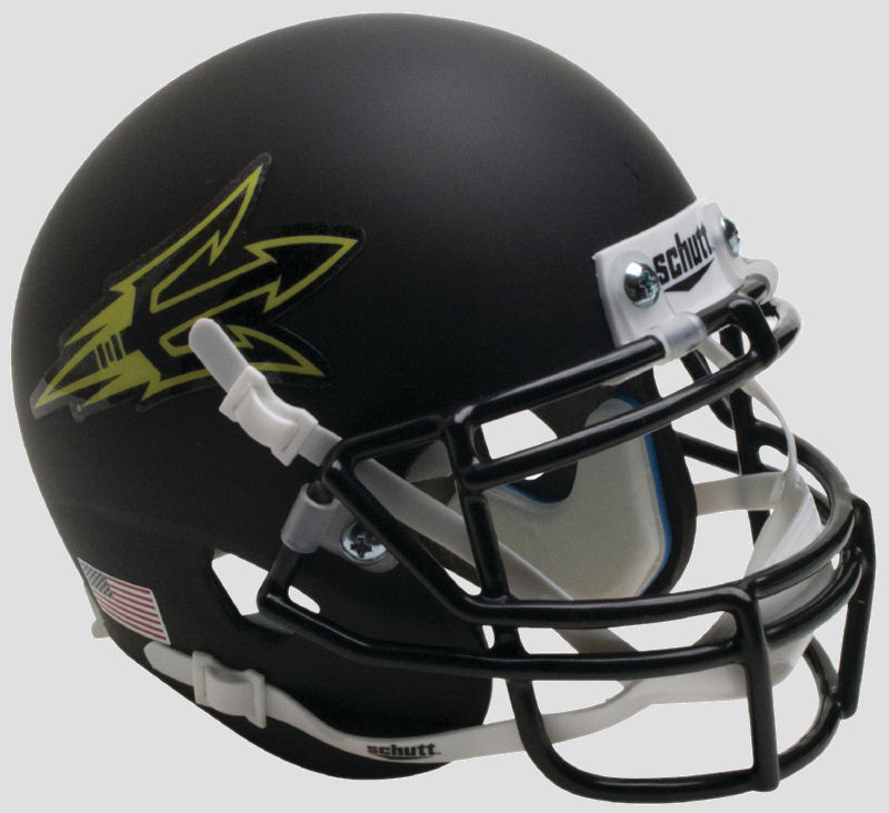 Arizona State Sun Devils Mini XP Authentic Helmet Schutt <B>Matte Black Small Pitchfork</B>