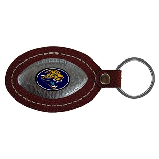 Jacksonville Jaguars Leather Football Key Ring