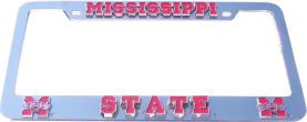 Mississippi State Bulldogs License Plate Frame 3D