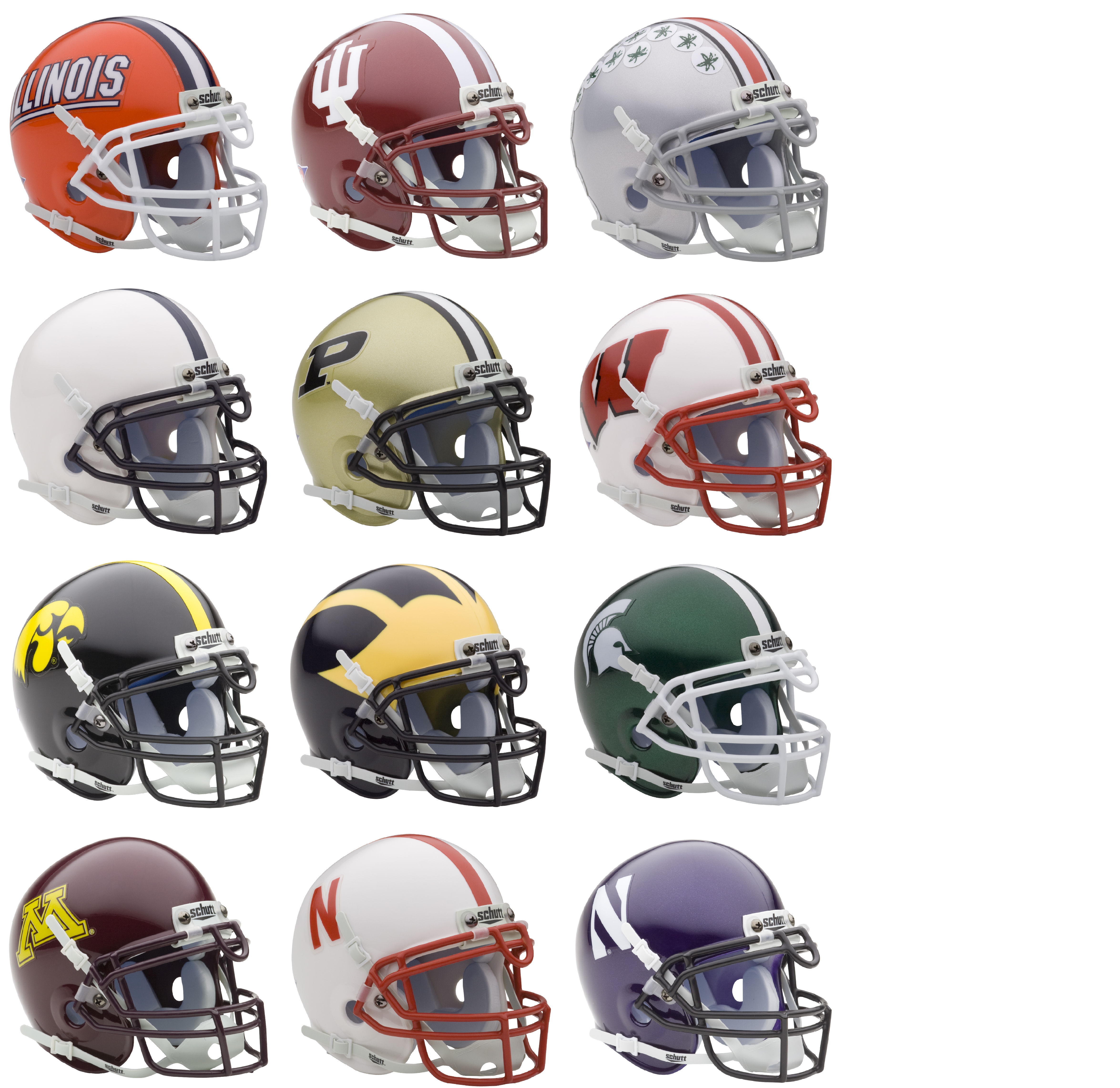 Big Ten Conference Mini Authentic Helmet Schutt