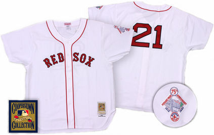 Boston Red Sox Roger Clemens 1987 Home Jersey - 46 (L)