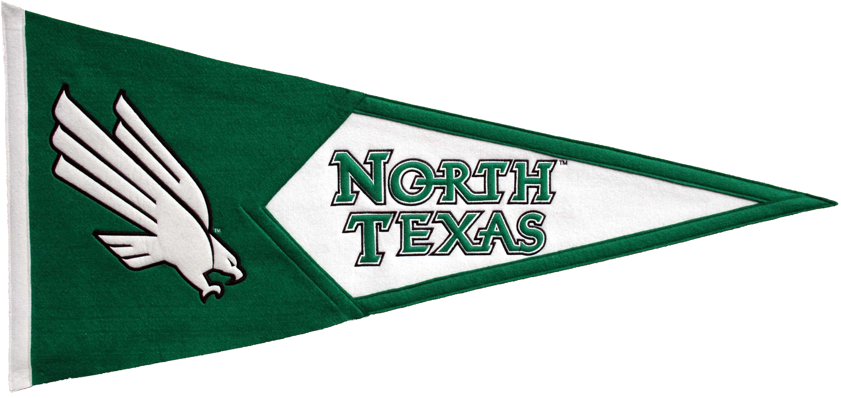 North Texas Mean Green NCAA Pennant Wool