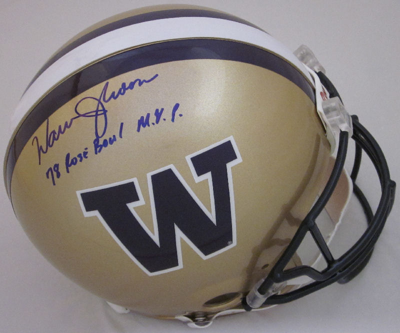 Warren Moon Washington Huskies Autographed Full Size Authentic Helmet