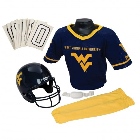 West Virginia Mountaineers NCAA Youth Uniform Set - West Virginia Mountaineers Uniform Medium (ages 7-10)