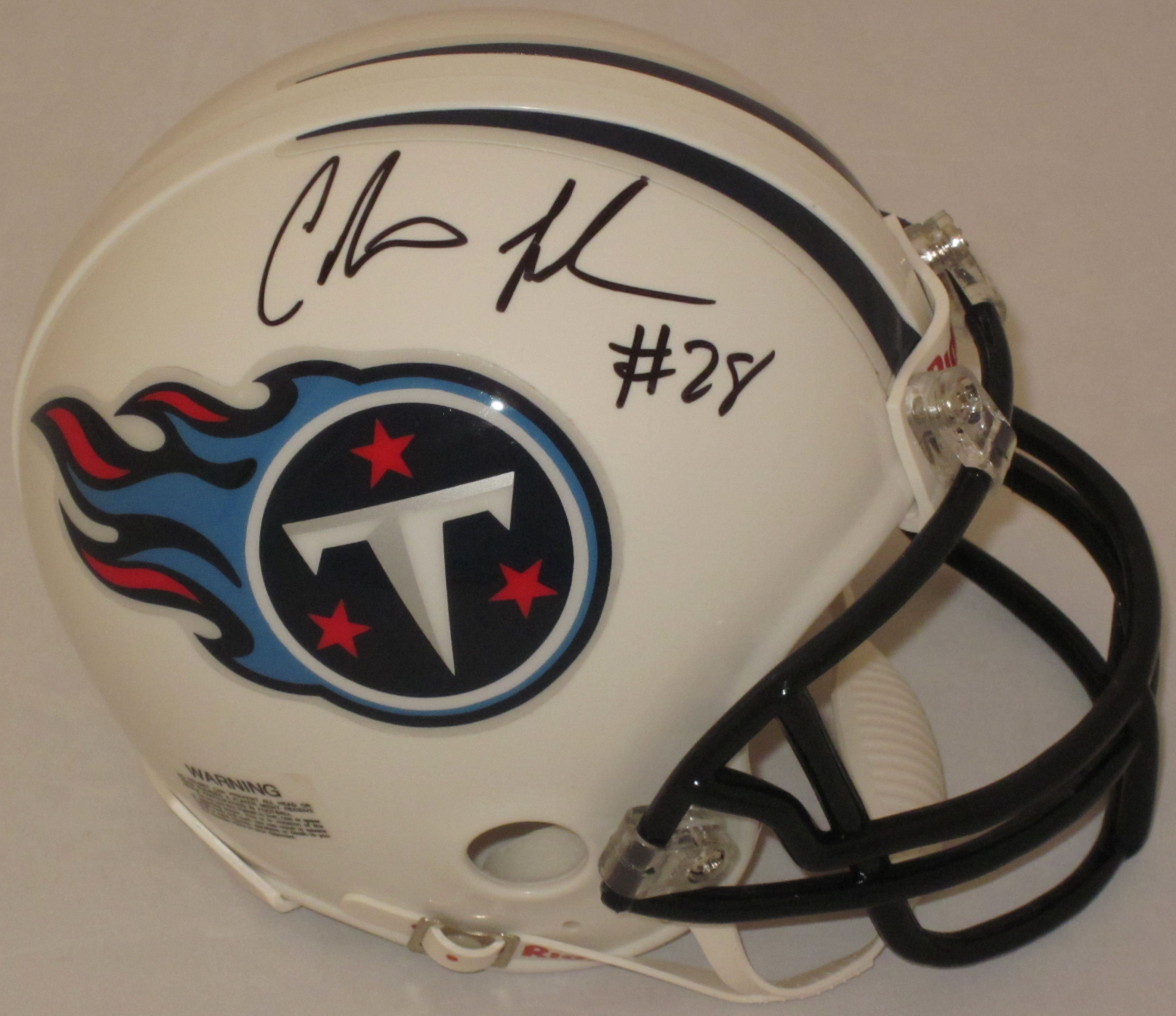 Chris Johnson Tennessee Titans Autographed Mini Helmet