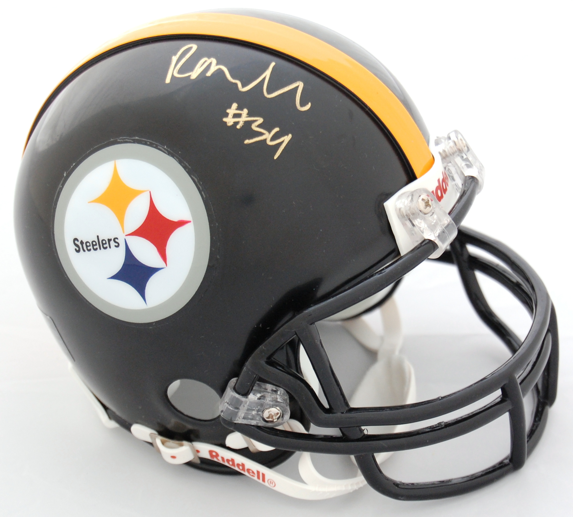 Rashard Mendenhall Pittsburgh Steelers Autographed Riddell Mini Helmet
